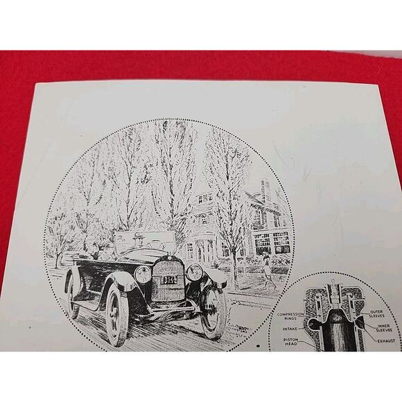 Vintage 1922 Willys-Knight: Tremendous Mileage Antique Print Ad Ephemera - Picture 2 of 7